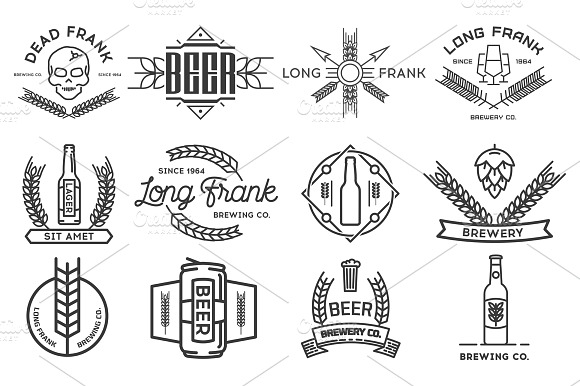 Vector Beer Logos.