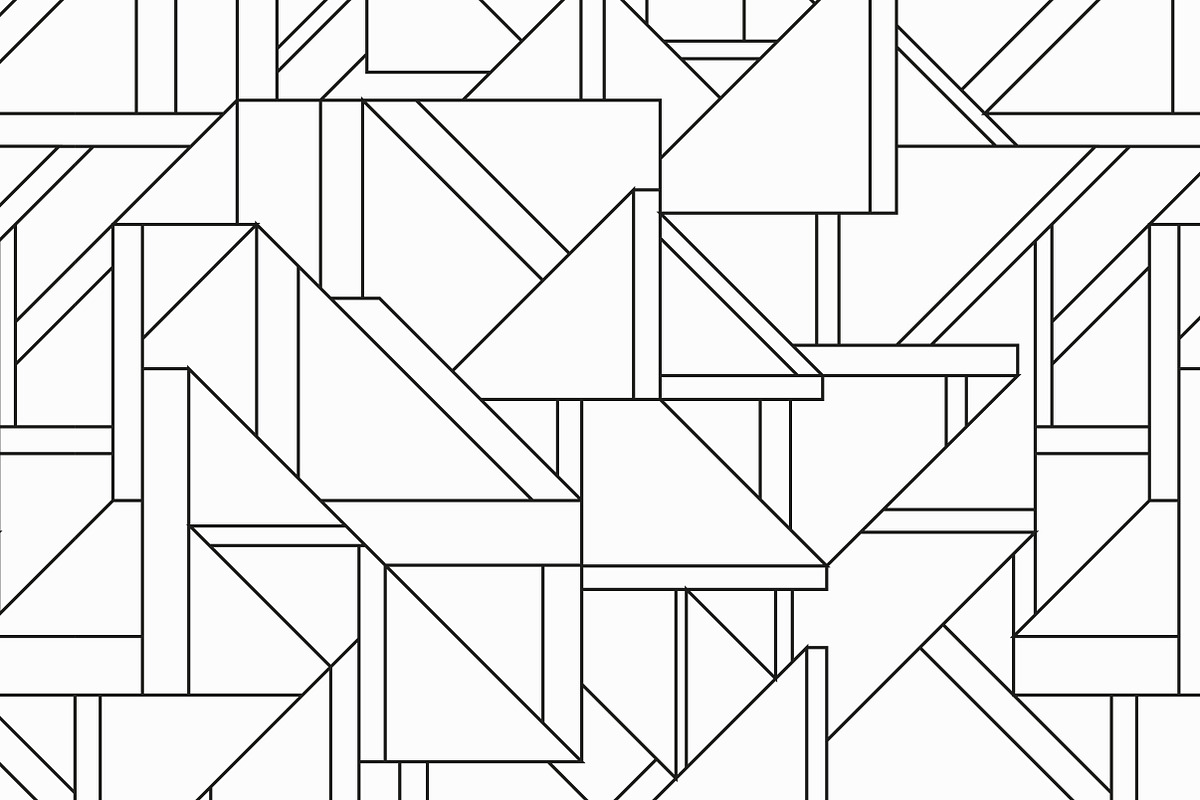 Monochrome Triangle Patterns, a Pattern Graphic by Gudiny (Photo 3 of 11)