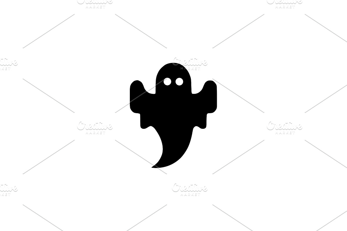 Cute Ghost Vector Illustration, an Object Illustration by Vectorium Studio (Photo 1 of 4)