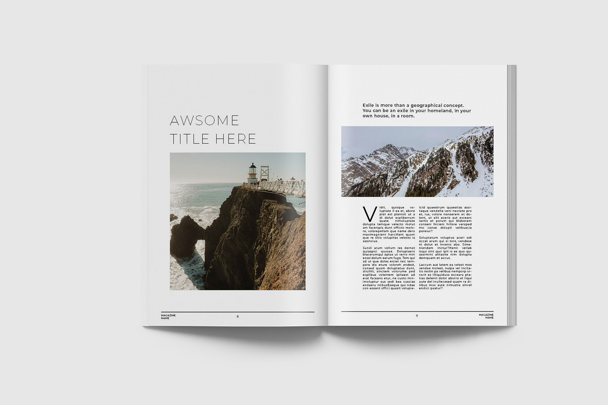 Simple & Clean Magazine VIII, a Magazine Template by Uloel Design (Photo 3 of 12)