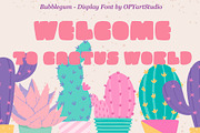 BubbleGum - Creative Display Font, a Font by OPY ArtStudio (Thumbnail 6 of 6)