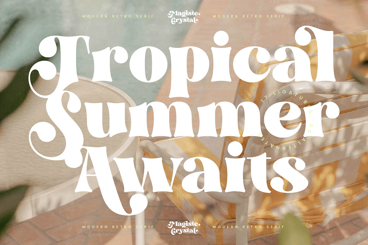 Magiste Crystal Retro Serif Font, a Serif Font by timelesstype.co (Photo 10 of 20)
