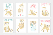 Mother's Day - leopard set, an Animal Illustration by Artnis (Thumbnail 4 of 6)