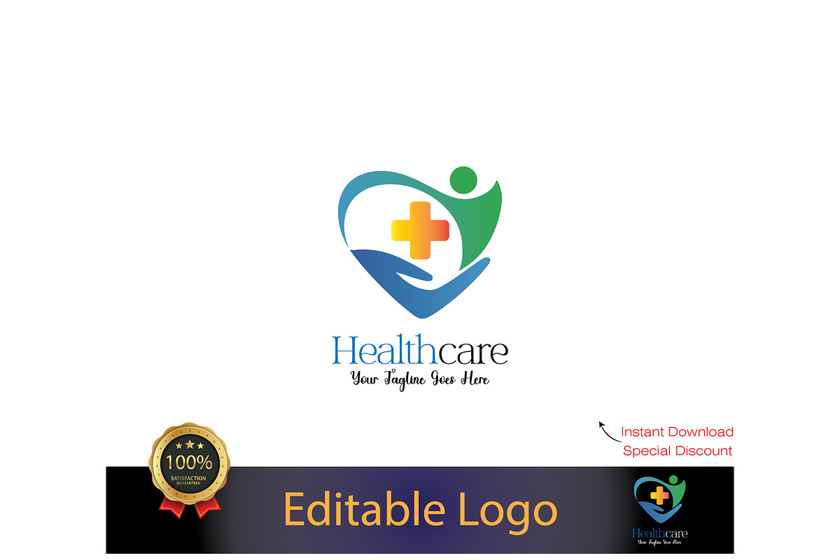 Medical Logo Design Template, a Branding & Logo Template by YUDesignStore (Photo 1 of 7)