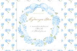 Hydrangea Blue Baby Shower