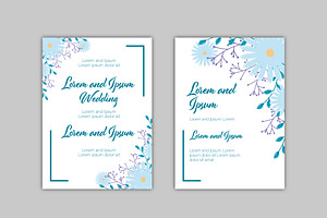 Blue and White Wedding Invitation, a Templates & Theme by studiogstock