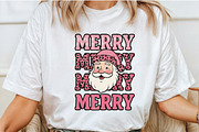 Retro Pink Merry Christmas PNG, an Illustration by Libby Wishes (Thumbnail 2 of 4)