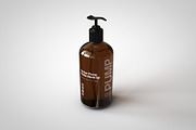Amber Pump Bottle Mock-Up, a Pens & Pencil Mockup by TSOBG (Thumbnail 3 of 15)