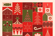 Christmas linear design elements, an Object Graphic by venimo (Thumbnail 9 of 12)