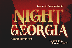 Night Georgia - Horror Font