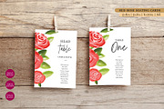 Red Rose Floral Seating Cards, a Stationery Template by Beyond Muse (Thumbnail 1 of 3)