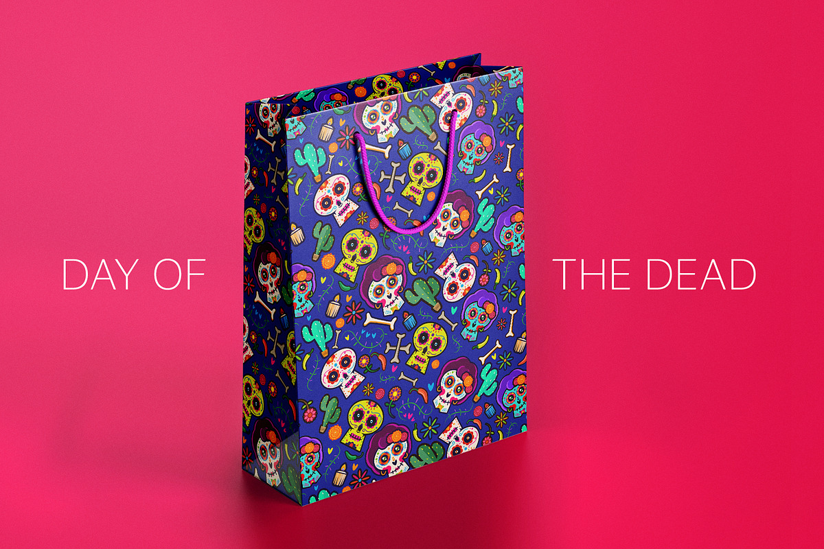 Day of The Dead pattern illustration, a Pattern Graphic by Visual Fear (Photo 8 of 9)