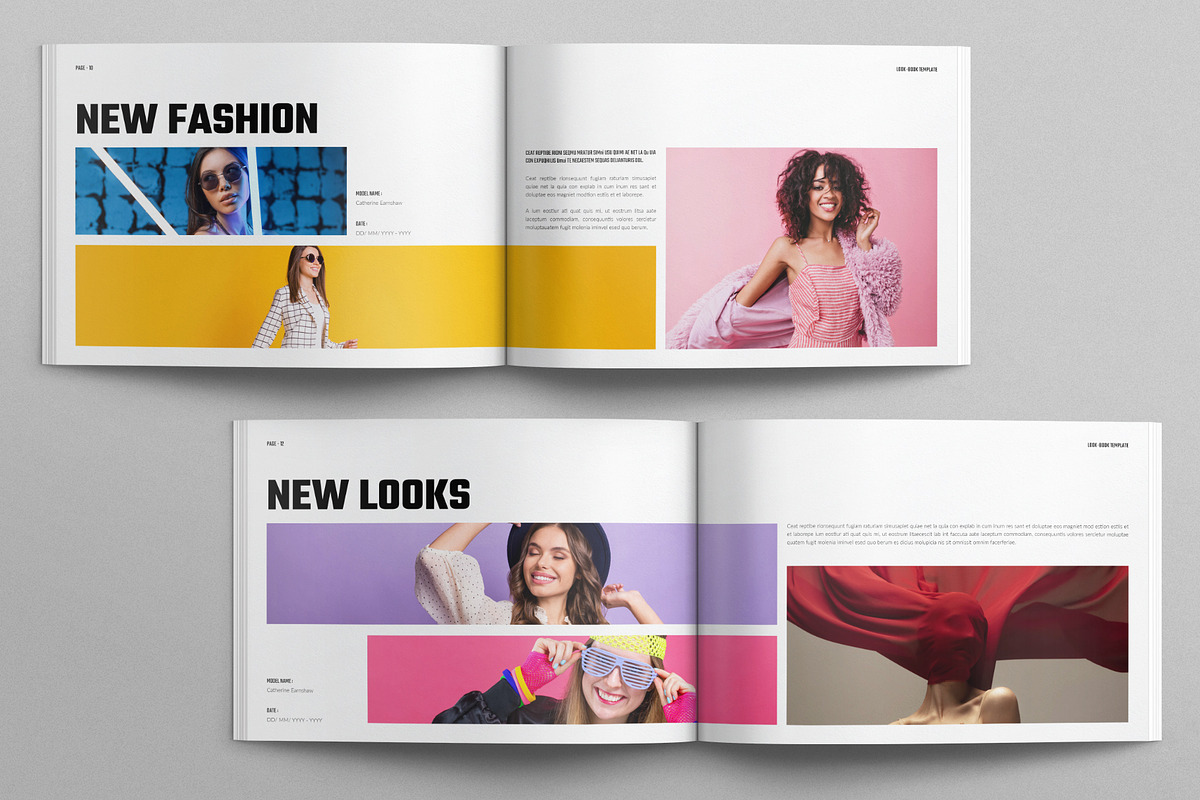 Look Book Template Landscape, a Brochure Template by E-Type (Photo 5 of 7)
