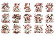 Spring Animals Clipart, an Illustration by Libby Wishes (Thumbnail 3 of 5)