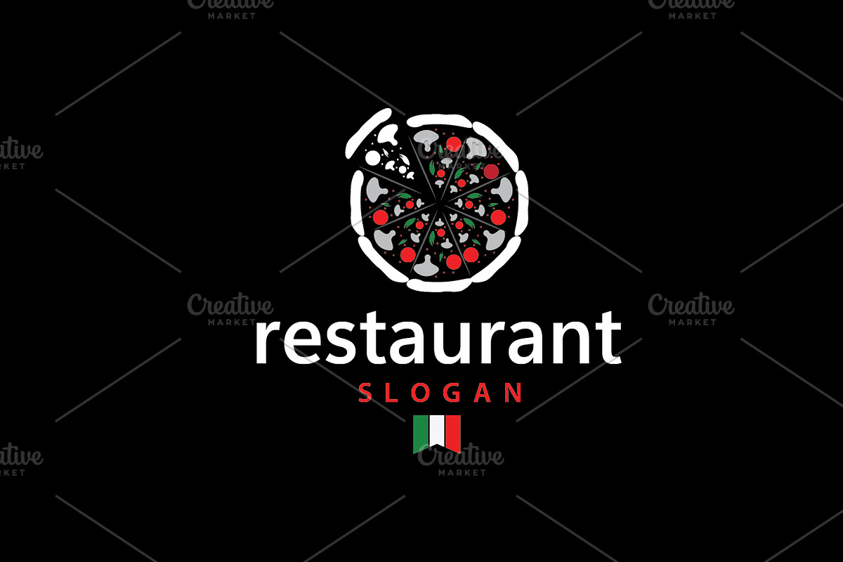 Monoline Pizza Restaurant Delicious, a Branding & Logo Template by Maylianaw28 (Photo 2 of 3)