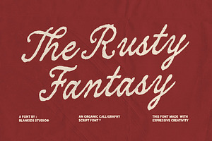 Rusty Fantasy - Calligraphy Font