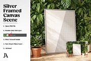 Silver Framed Canvas DIN A PS Mockup, a Household Mockup by Julian Adams (Thumbnail 3 of 3)