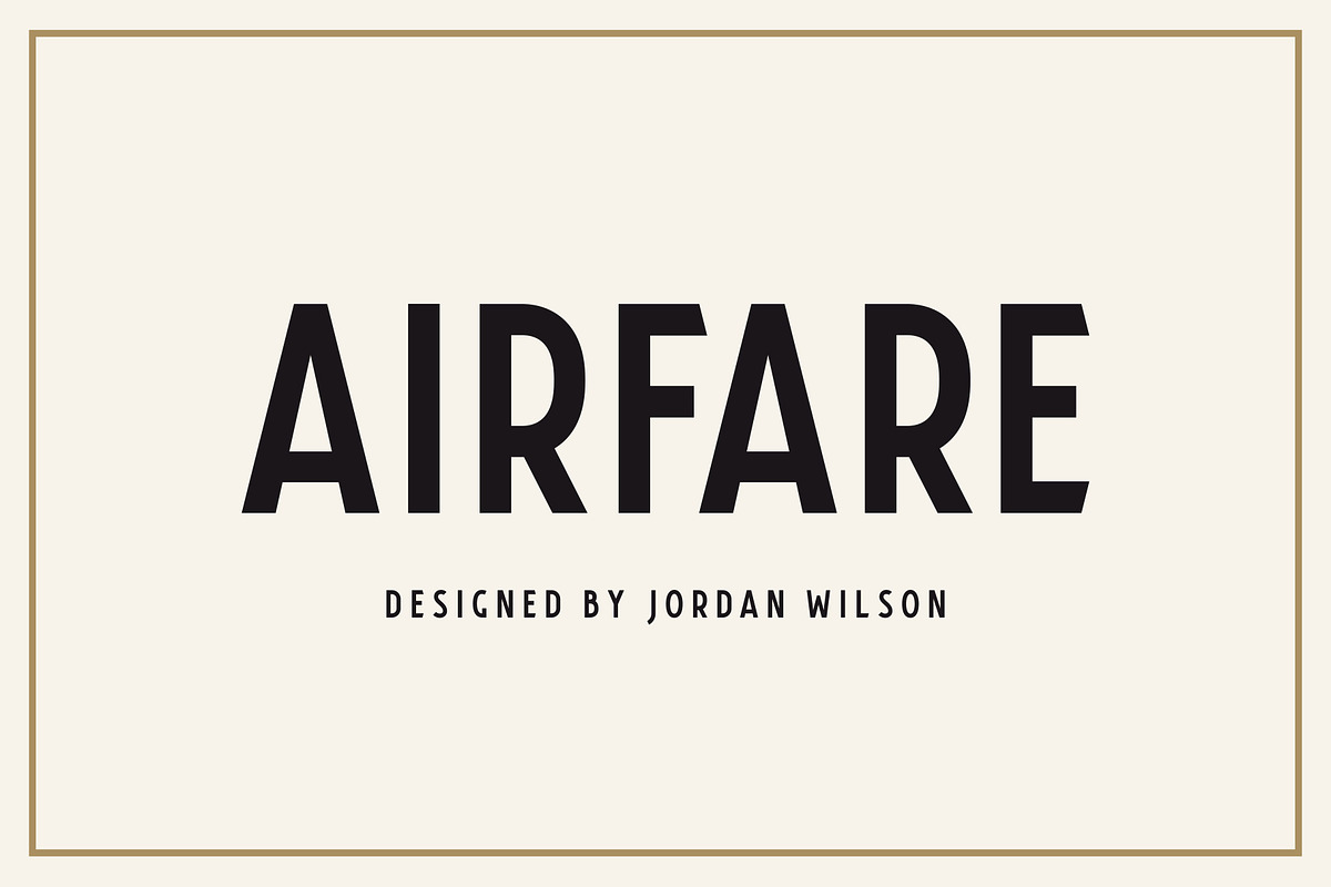 Airfare Font