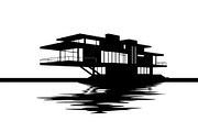 50 Flooded Home Silhouette Bundle, an Illustration by Designs_River (Thumbnail 16 of 51)