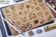 Hand drawn sport doodle set +bonus, an Illustration by Hala (Thumbnail 5 of 5)