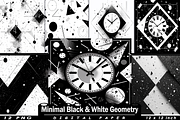 Minimal New Year Geometry & Confetti, a Background Graphic by Printable Treasure (Thumbnail 1 of 3)