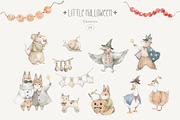 Little Halloween. Watercolor animals, a Seasonal Illustration by Kreker Kate (Thumbnail 11 of 13)