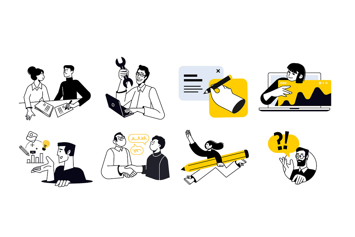 People and work, a Person Illustration by PureSolution (Photo 6 of 6)