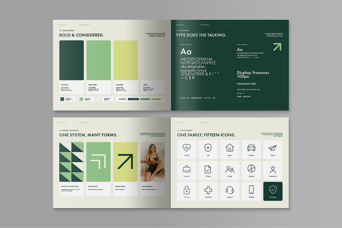 Modern Brand Guidelines Template, a Brochure Template by BrandPacks (Photo 5 of 7)
