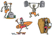 Skull life 15 vector illustrations, a Person Illustration by gunaonedesign (Thumbnail 3 of 10)