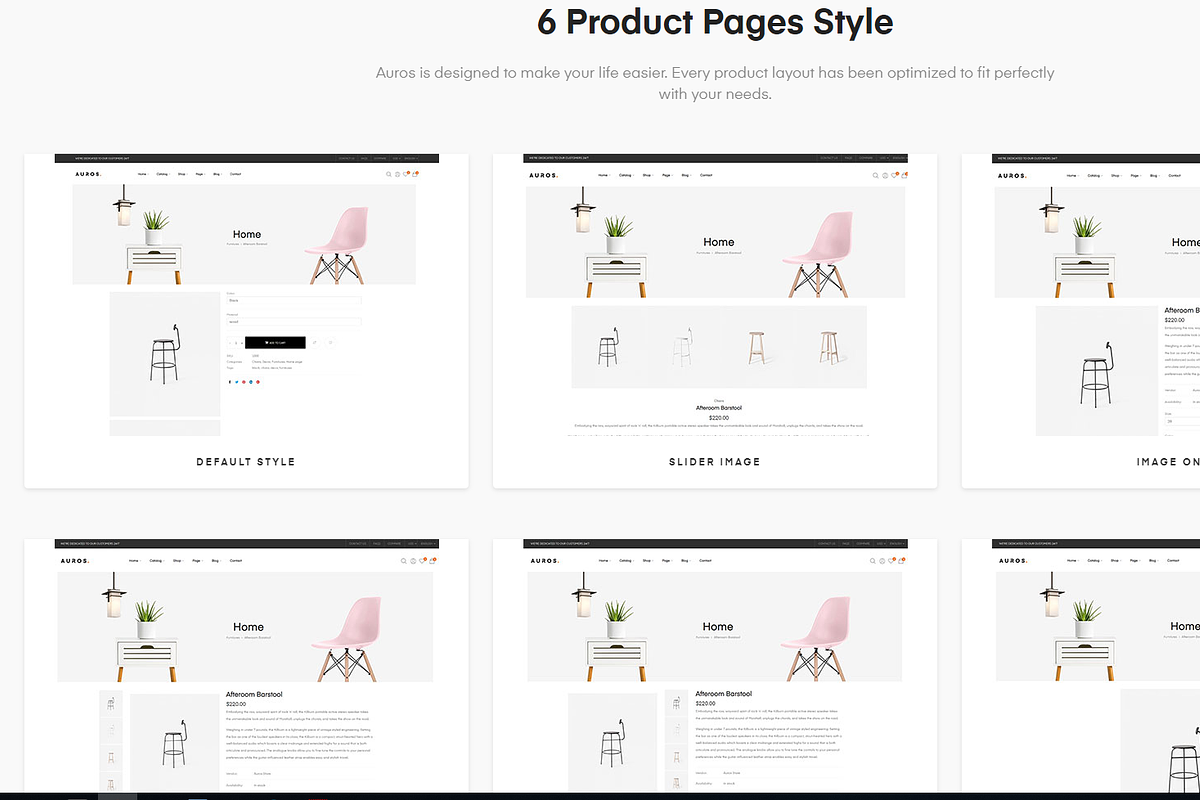 AUROS FURNITURE SHOPIFY THEME, a Shopify Template by junoshopify (Photo 3 of 6)