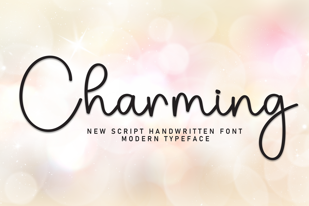 Charming | Script Font, a Handwritten Font by Scratchones (Photo 1 of 8)