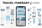 Greece Trip Itinerary Template, a Templates & Theme by Digital By Nikoleta (Thumbnail 1 of 11)