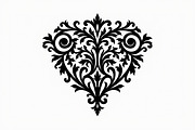 Romantic Lace Heart Clipart, an Illustration by Artivon (Thumbnail 21 of 21)