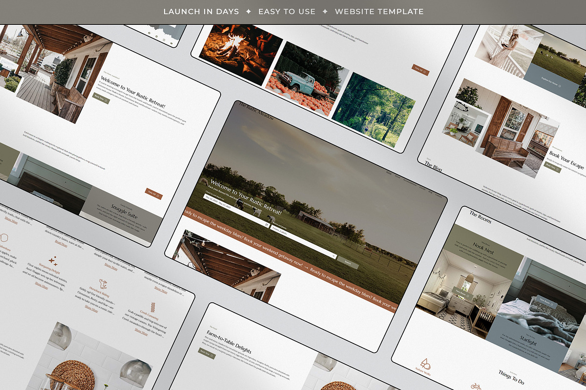 The Rustic Meadow Wix Template, a Wix Template by Girl Boss From Home (Photo 7 of 8)
