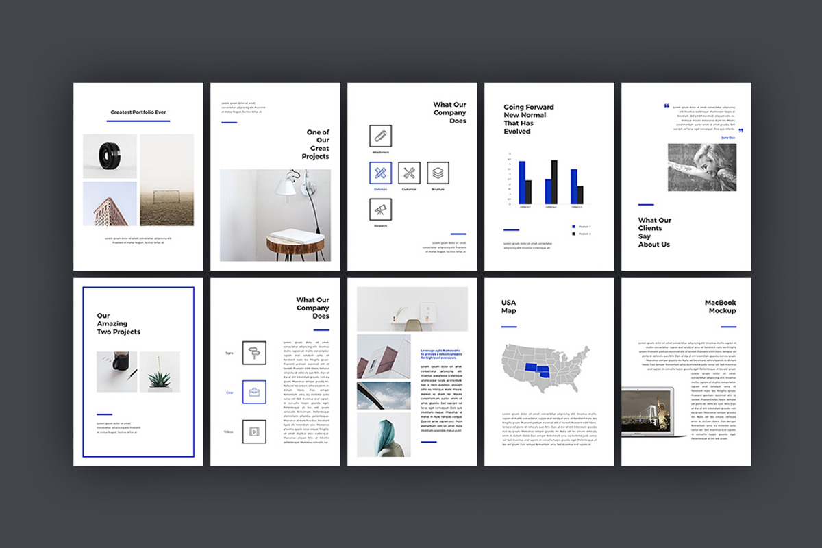 Visage Print Template, a Presentation Template by SlideStation (Photo 3 of 6)