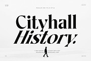 Cityhall History Family Serif Font, a Serif Font by Graphicxell (Thumbnail 1 of 8)