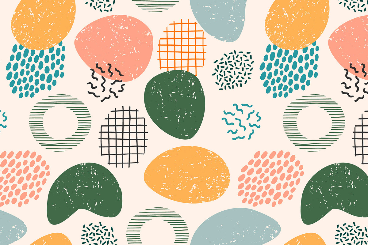 Plant Geometry. Seamless patterns, a Pattern Graphic by Nadia Grapes