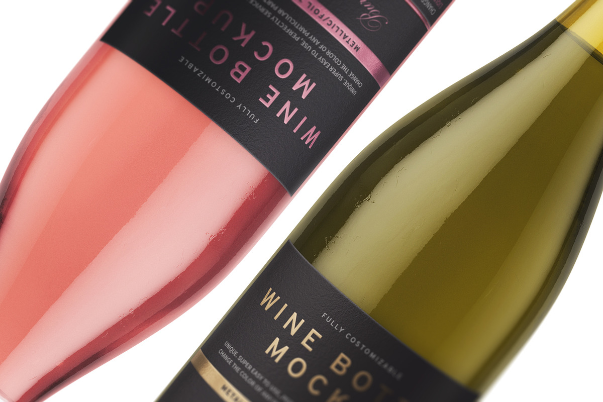 Wine Bottle Mockup, an Advertising Mockup by HexenDesigns (Photo 9 of 13)