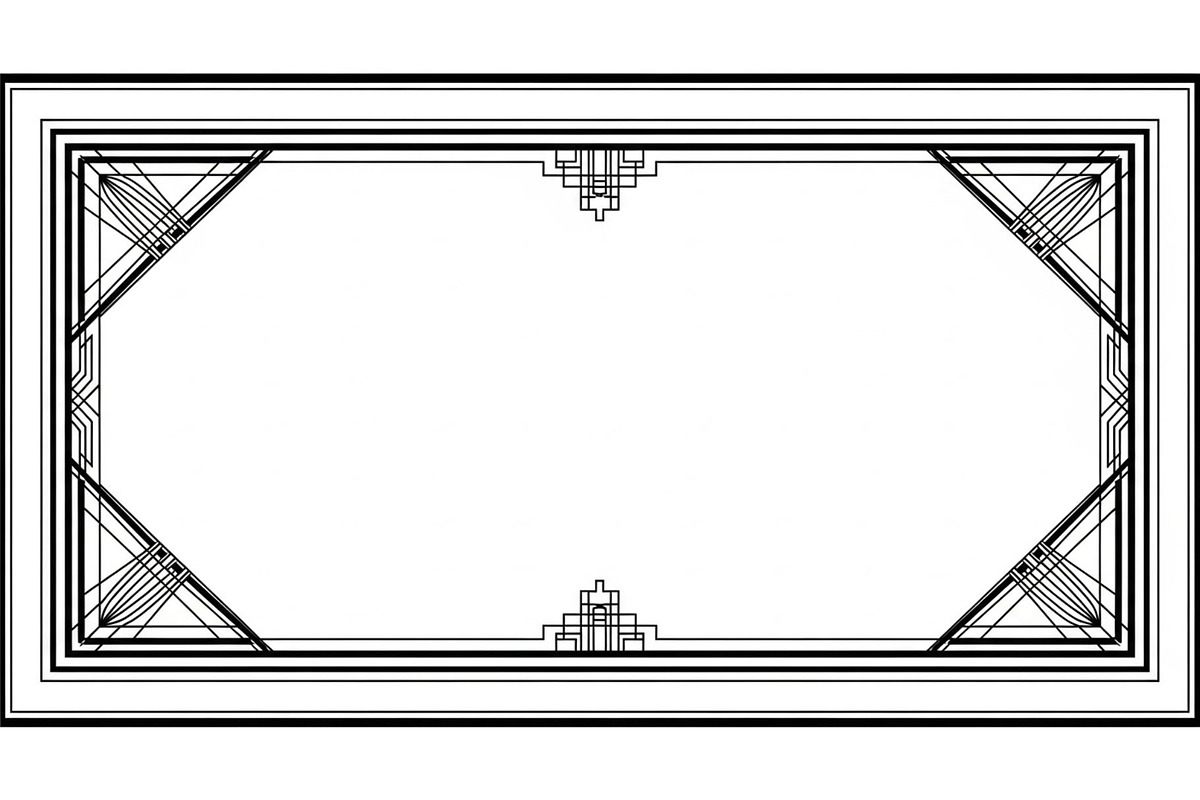Art Deco Frame SVG Bundle, an Illustration by Gaye Art (Photo 8 of 31)