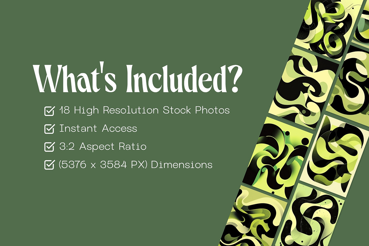 18 Green Fluid Abstract Wallpapers, a Wallpaper Graphic by Incomelion (Photo 2 of 9)