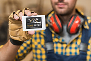 Professional House Repair Logo, a Branding & Logo Template by YUDesignStore (Thumbnail 4 of 8)