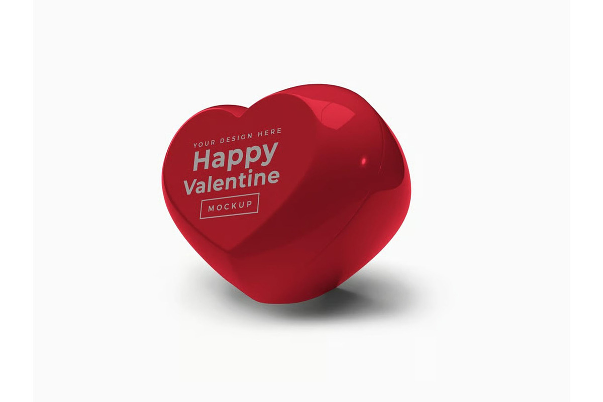 Heart Container with Lid Mockup, a Cups & Container Mockup by DesignRushMarket (Photo 8 of 11)