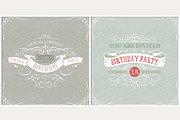 Set of ready design for invitations, an Illustration by ARSCOR (Thumbnail 2 of 6)