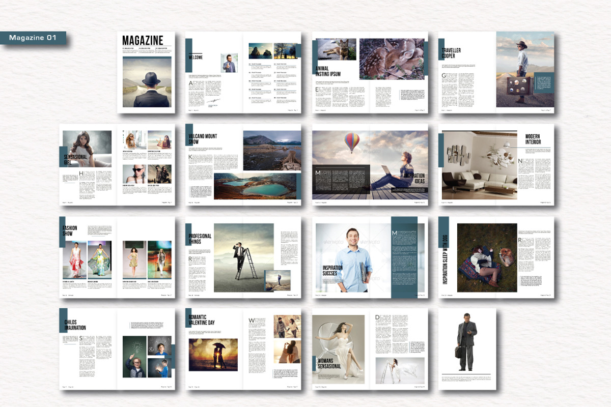 Indesign Magazine Bundle, a Magazine Template by Alhaytar