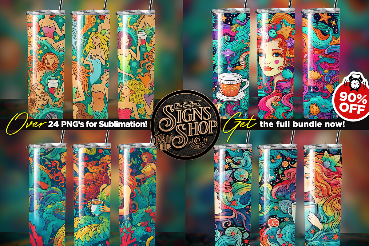 24 Strbcks Tumbler Wraps | 24 design, a Background Graphic by Asaelv Shop! (Photo 4 of 7)