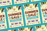 Summer Sale Flyer, a Flyer Template by FlyeredTemplate (Thumbnail 1 of 5)