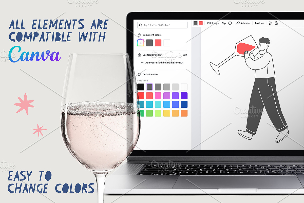 Wine Time Fun, a Person Illustration by Popova (Photo 4 of 5)