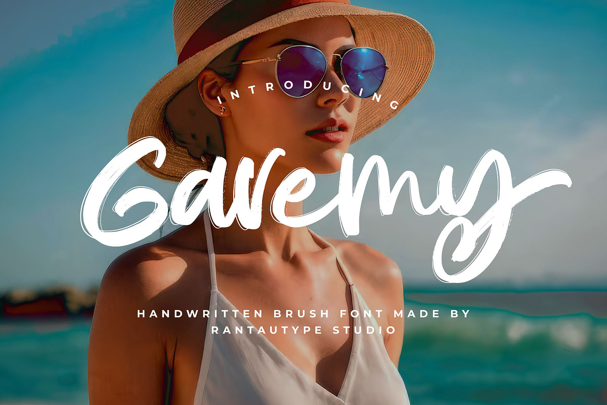 Garemy Handwritten Brush Font, a Handwritten Font by RantautypeStudio (Photo 1 of 15)