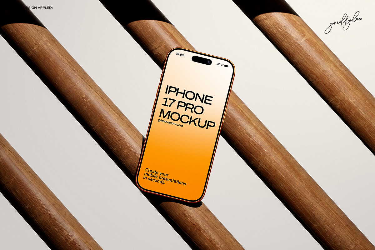 iPhone 17 Pro Mockup Set, an iPhone Mockup by Grid&Glow (Photo 2 of 11)