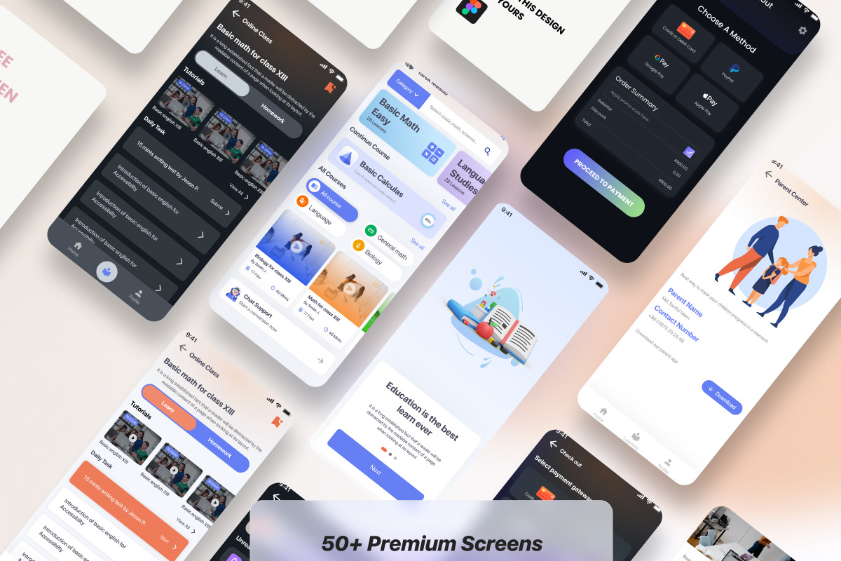 Learn In- The eLearning App, an UI Kit Template by Netro Systems (Photo 3 of 5)